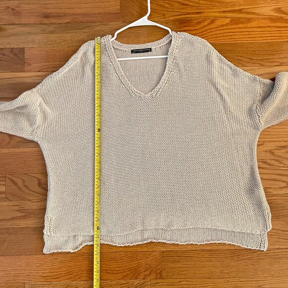 Peruvian Connection Sweater Womens Natural Alpaca Blend Knit Pullover Oversized - Picture 7 of 7